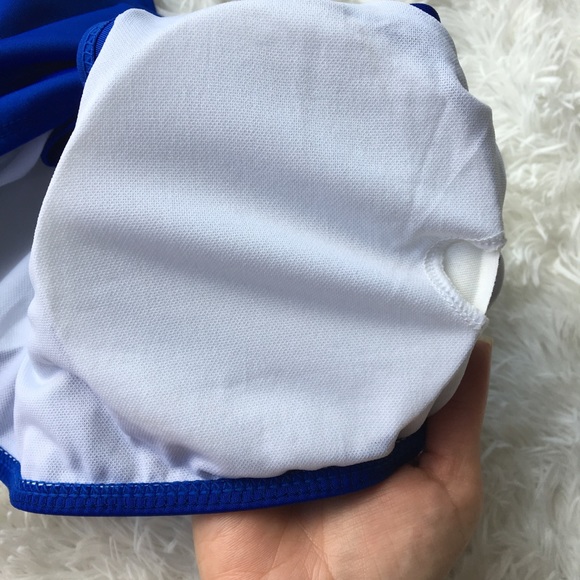 ⭐️ NWOT. Blue bikini top. Small. Stretchy. Lightweight. Breathable. - Picture 6 of 8